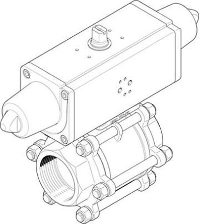 Festo 2-Wege Kugelventil Pneumatisch