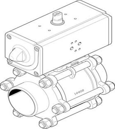 Festo 2-Wege Kugelventil Pneumatisch