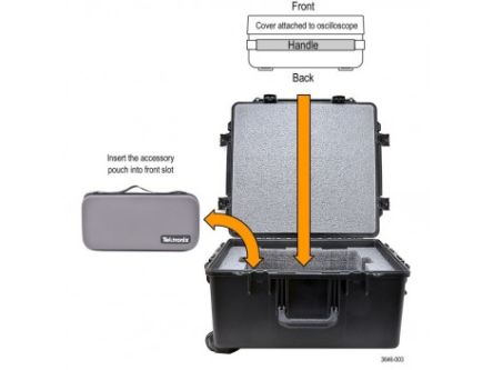 Tektronix Caja De Transporte Rígida,, HC4, Para Usar Con MSO Instruments, 63.25 X 60.2 X 33.27cm