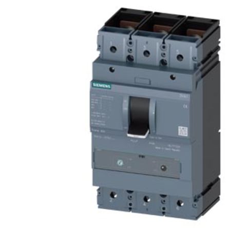 Siemens SENTRON 3VA1, Leistungsschalter MCCB 3-polig, 320A / Abschaltvermögen 110 KA, Fest