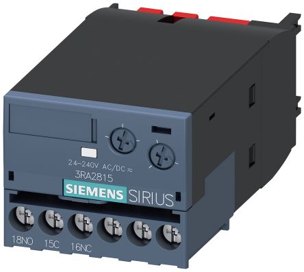 Siemens Auxiliary Switch Block, 1 Contact, 1 CO, Clip-On, SIRIUS