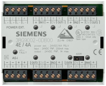 Siemens Módulo De E/S Módulo F90 F90, 4 E/4 S, 26,5 → 31,6 V