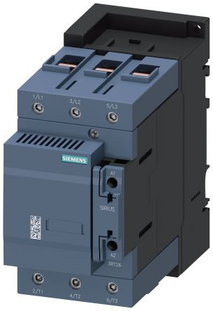 Siemens Contactor Para Condensador SIRIUS 3RT2 De 3 Polos, 2NC, 10 A, Bobina 24 V Ac