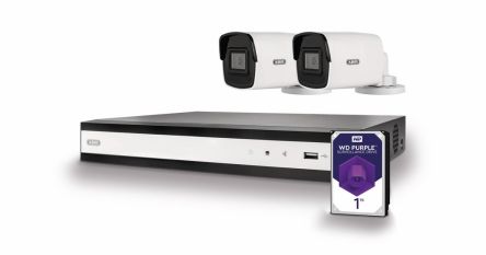 ABUS TVVR36422T Farb CCTV-Kit Innen-/Außenbereich, IR RJ-45 10/100/1000-Ethernet