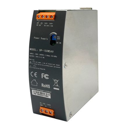 Edimax DP DIN-Schienen Netzteil DIN-Schienen Netzteil 150W, 90 - 264V Ac, 54V Dc / 2.8A