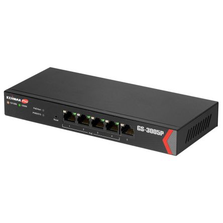 Edimax GS-3005P Gigabit-Switch PoE 5-Port Smart