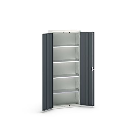 Bott Schrank, Typ Regalschrank, Bodenmontage, 2 Tür/en, 4 Regal/e, 0 Schublade/n, Verriegelbar, Stahlblech