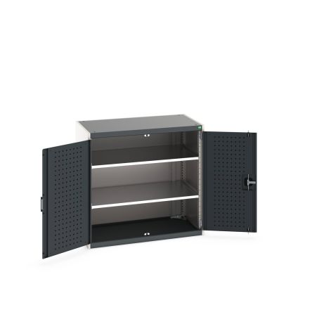 Bott Schrank, Typ Schrank Mit Ablage, Bodenmontage, 2 Tür/en, 2 Regal/e, 0 Schublade/n, Verriegelbar, Stahlblech