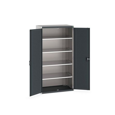 Bott Schrank, Typ Schrank Mit Ablage, Bodenmontage, 2 Tür/en, 4 Regal/e, 0 Schublade/n, Verriegelbar, Stahlblech