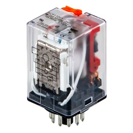 Carlo Gavazzi Relé De Potencia Sin Enclavamiento De 3 Polos, 3PDT, Bobina 115 → 120V Ac, 10A, Enchufable