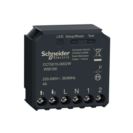 Schneider Electric CCT Roller Shutter Relay Switch Actuator, Flush Mount, 240 V Ac