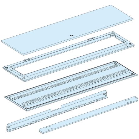 Schneider Electric Rückplatte, 850 X 300mm, Für Verlängerungskanal IP55 PrismaSeT Active G