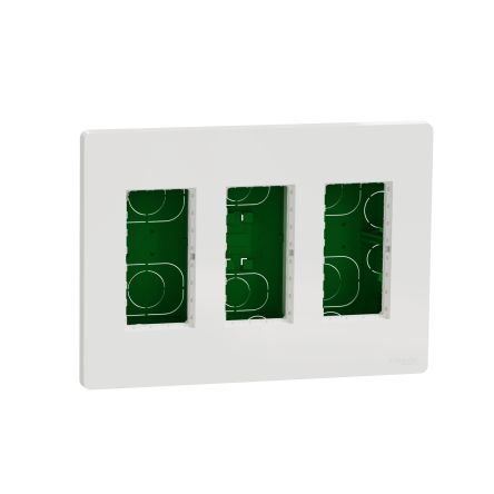 Schneider Electric Unica Kabeleinführung, ABS, 230mm, 62mm, 167mm, Weiß