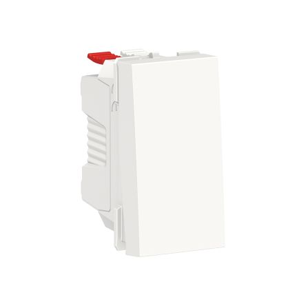 Schneider Electric NU3 Wippschalter Wippschalter IP4X, 1-polig, 2 Wege 10A, 250V Weiß, ABS