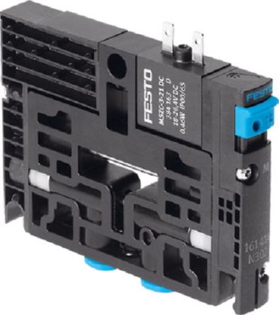 Festo Válvula De Solenoide, Serie CPV, Rosca G 1/8, Función 5/2-Way, Monostable, Solenoide