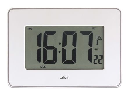 Orium Tisch, Wand Analog, Uhr,, , Weiß Integriertes Thermometer