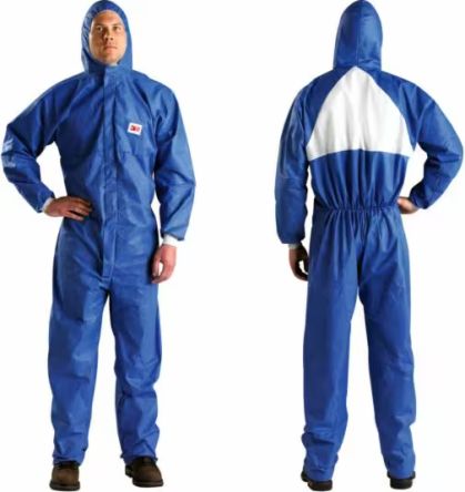3M Blue, White Reusable Overall, XL