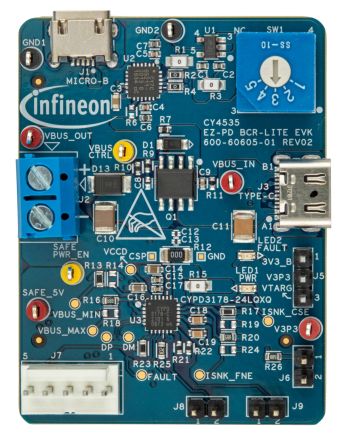 Infineon Evaluierungsbausatz, 48MHz USB Für Zylinder-Steckverbinder