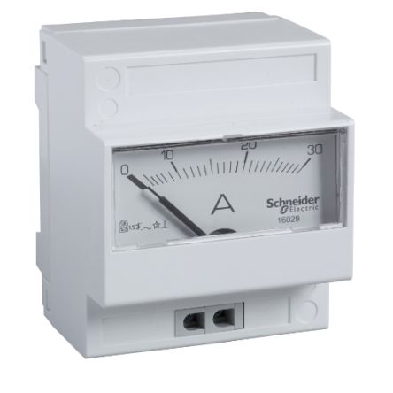 Schneider Electric Acti9 Amperemeter 30A AC Dreheisen T. 66mm, 0 → 30A / Klasse 1,5