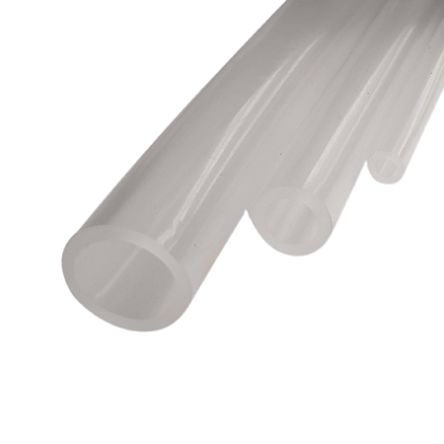 RS PRO Tubo Flexible De Silicona Translúcido, Long. 1m, Ø Int. 19mm, Para Biofarmacia, Productos Químicos, Alimentos Y