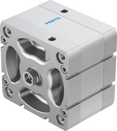 Festo Pneumatic Compact Cylinder - ADN-100-15, 100mm Bore, 15mm Stroke, ADN Series, Double Acting