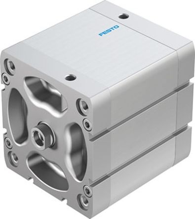 Festo ADN ADN-100-60 Pneumatik-Kompaktzylinder Doppeltwirkend, Bohrung Ø 100mm / Hub 60mm