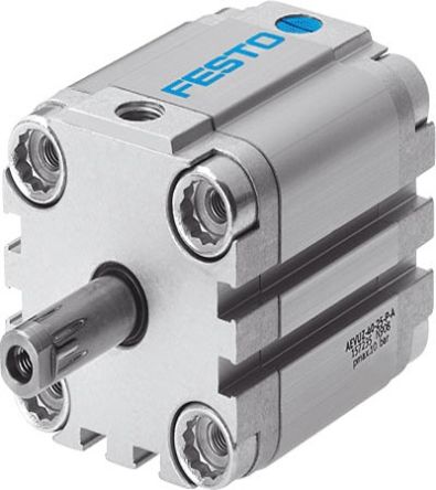 Festo AEVUZ AEVUZ-63-10 Pneumatik-Kompaktzylinder Einfachwirkend, Bohrung Ø 63mm / Hub 10mm