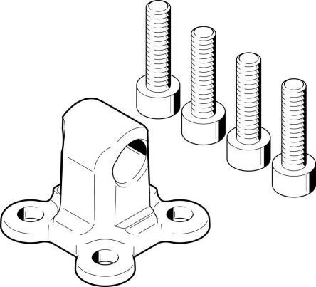 Festo Flasque SUA-20-R3, For Use With Actuadores Neumáticos (cilindros) Compactos