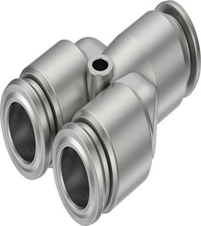 Festo NPQR Series Push-in Fitting, Push In 8 Mm To Push In 8 Mm, Tube-to-Tube Connection Style, NPQR-Y-Q8