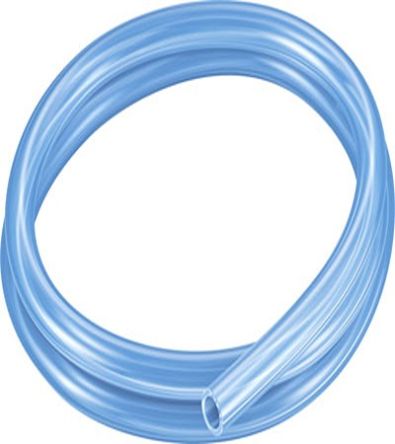 Festo Rund Kunststoffrohr Blau Lichtdurchlässig, Außen-Ø 16mm / Innen-Ø 11mm, TPE