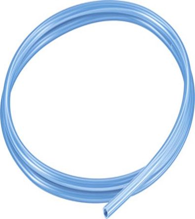 Festo Rund Kunststoffrohr Blau Lichtdurchlässig, Außen-Ø 6mm / Innen-Ø 4mm, TPE