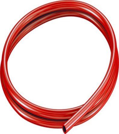 Festo Tubo De Plástico, Redondo, Rojo X 5.7mm Diám.int. X 8mm Diám.ext. X 2.3mm