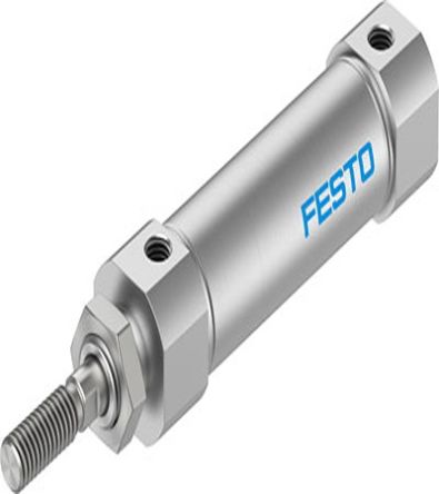 Festo Pneumatic Piston Rod Cylinder - DSNU-S-16, 16mm Bore, 40mm Stroke, DSNU Series, Double Acting