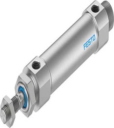 Festo Cilindro Neumático Con Vástago, DSNU-S-25-200-PPS-A, Doble Acción