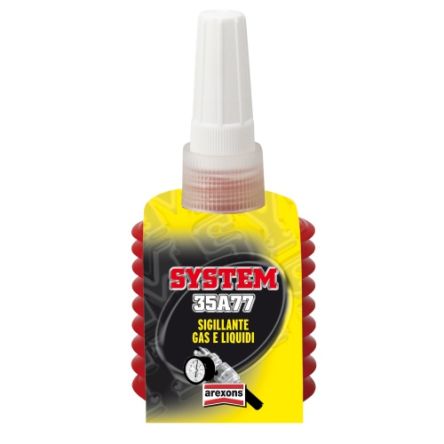 AREXONS Guarnizione SYSTEM 35A77 SIGILLANTE GAS E LIQUIDI Giallo, Bottiglia Da 100 Ml