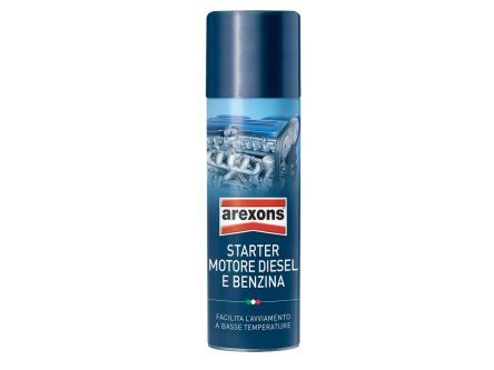 AREXONS Lubrificante STARTER MOTORE DIESEL E BENZINA In Aerosol Da 200 Ml