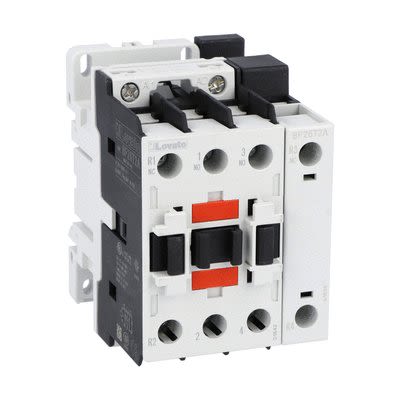 Lovato Contactor BF26 De 4 Polos, 2 NA+2 NC, 45 A, Bobina 120 V, 51 KW