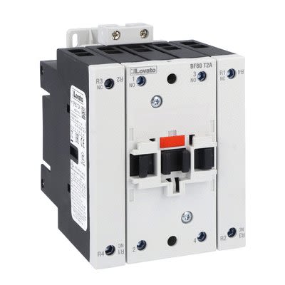 Lovato BF80 Series Contactor, 110 V Ac Coil, 4-Pole, 115 A, 120 KW, 2NO + 2NC, 690 V