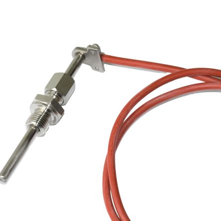 Electrotherm PT100 RTD Sensor, 6mm Dia, 100mm Long, 2 Wire, M10, F0.3 +200°C Max