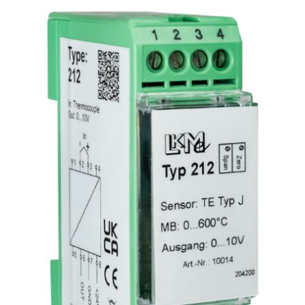 LKMelectronic LKM Temperature Transmitter Type B, Type E, Type J, Type K, Type L, Type N, Type S, Type T, Type U Input,