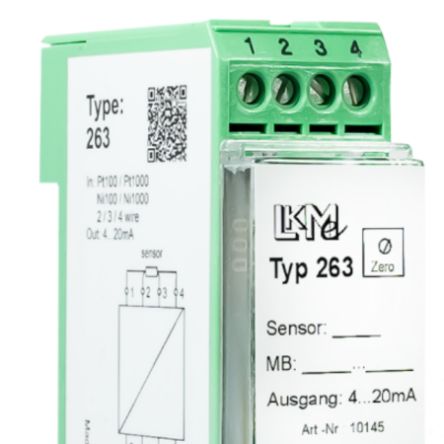 LKMelectronic Temperatur-Messumformer 9 → 35 V Dc, -200°C → 850°C Für Ni100, Ni1000, Pt100, Pt1000 Ausgang 4