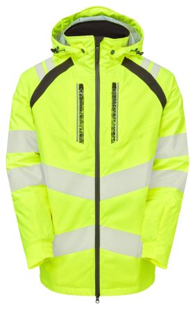 PULSAR Parka Haute Visibilité LFE968, Jaune, Taille 12, Femme