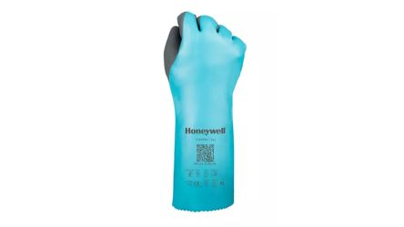 Honeywell Safety Guantes De Nitrilo Negro, Verde Serie FLEXTRIL 211, Talla 9, L, Con Recubrimiento De Nitrilo,