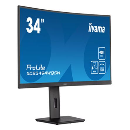 Iiyama Monitor Prolite XCB3494WQSN-B5, 34Zoll, Auflösung Max.3440 X 1440 LED, 178/178° Betrachtungswinkel