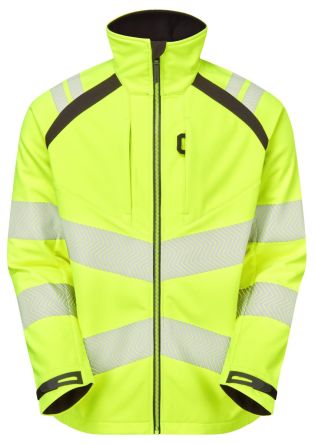 PULSAR Herren Warn-Softshelljacke Gelb, Größe 5XL