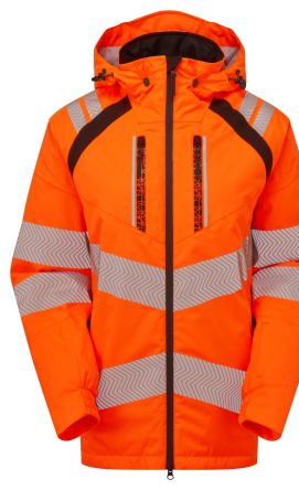 PULSAR Herren Warn-Parka Orange, Größe 4XL