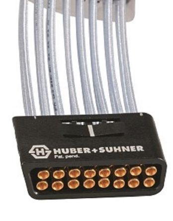 Huber+Suhner MXP40 Koaxialkabel Konfektioniert, 50 Ω, 152mm, MXP-Buchse / SK B Ausricht, Gerade