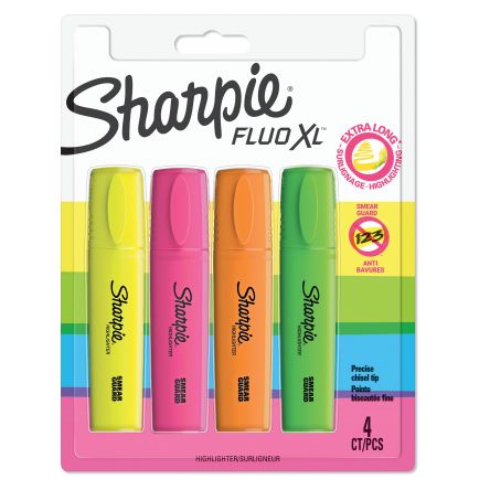 Sharpie Subrayador 1825662 Verde, Naranja, Rosa, Amarillo, 0.75 → 5