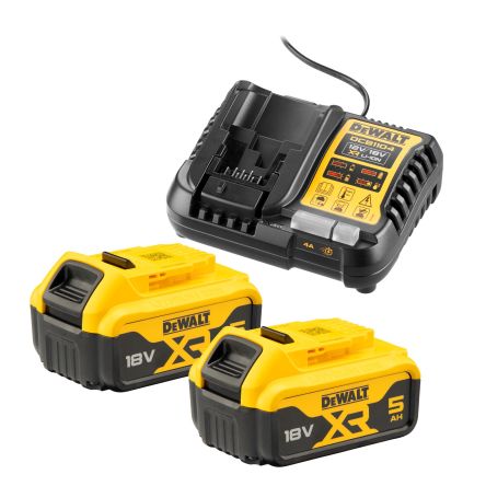 DeWALT DCB Li-Ion Akku Und Ladegerät, 18V / 5Ah