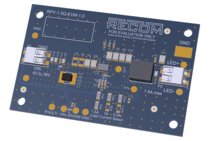 Recom RPY-1.5Q Evaluierungsbausatz, Evaluation Module DC/DC-Konverter